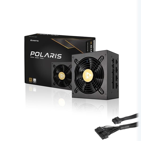 Chieftec Polaris enhed til strømforsyning 550 W 20+4 pin ATX PS/2 Sort