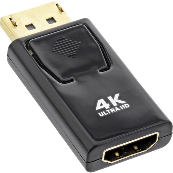 InLine 17198M videokabel adapter DisplayPort male HDMI Sort