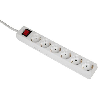 Hama 00108833 overspændingsbeskytter Hvid 6 AC stikkontakt(er) 230 V 5 m