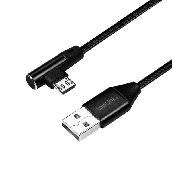 LogiLink CU0142 USB-kablar USB 2.0 0,3 m USB A Micro-USB B 0,48 Gbit/s Svart