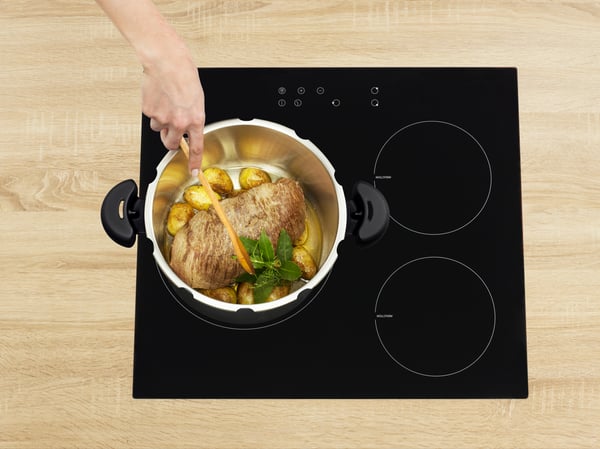 Tefal P4620768 tryckkokare för spisbruk 6 l Svart, Rostfritt stål