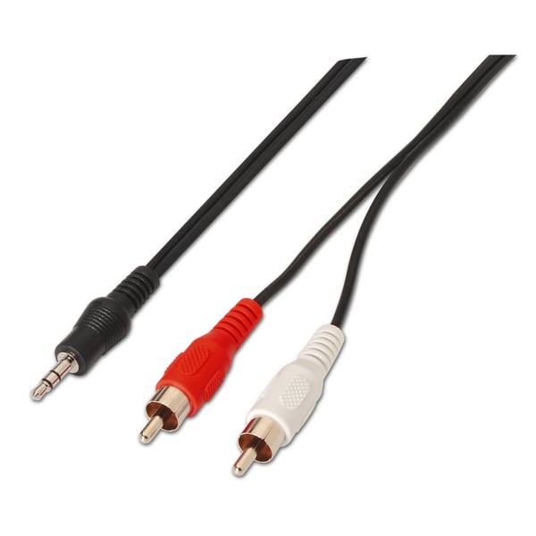 AISENS A128-0147 audiokaapeli 1,5 m 3.5mm 2 x RCA Musta
