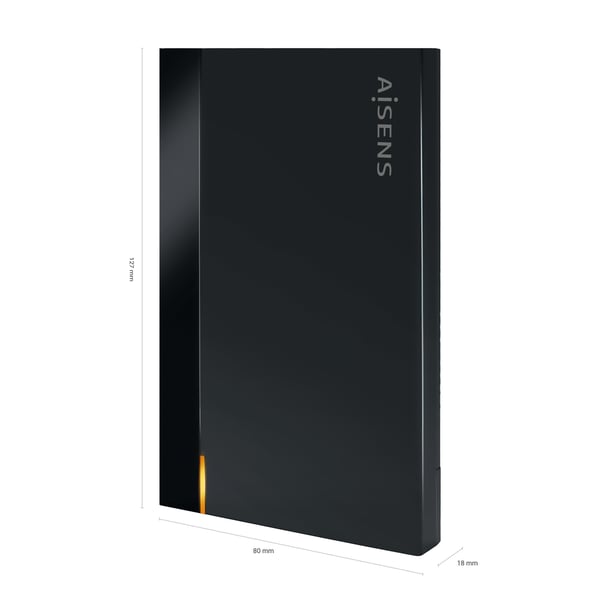 AISENS ASE-2524B Hölje för lagringsenheter SSD-inkapsling Svart 2.5"
