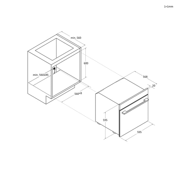 Haier H6 ID25G3YTB1 78 L 3300 W Sort