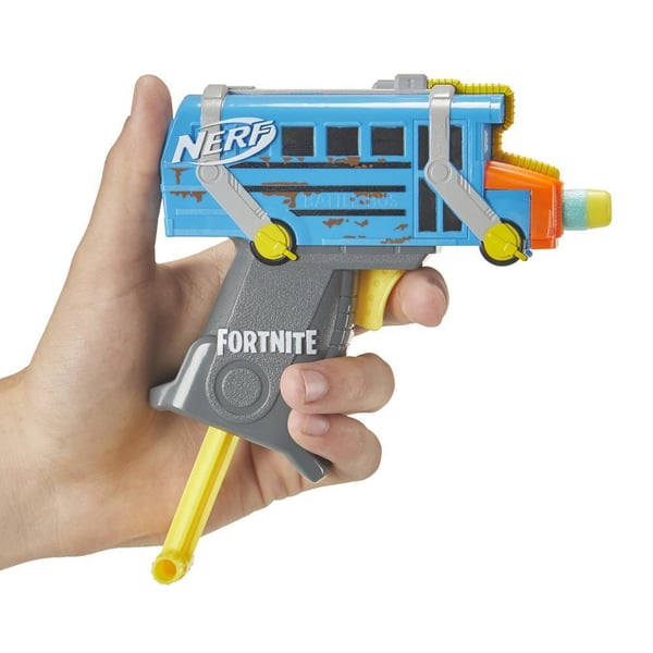 Hasbro Fortnite Micro Battle Bus Nerf MicroShots Dart-Firing