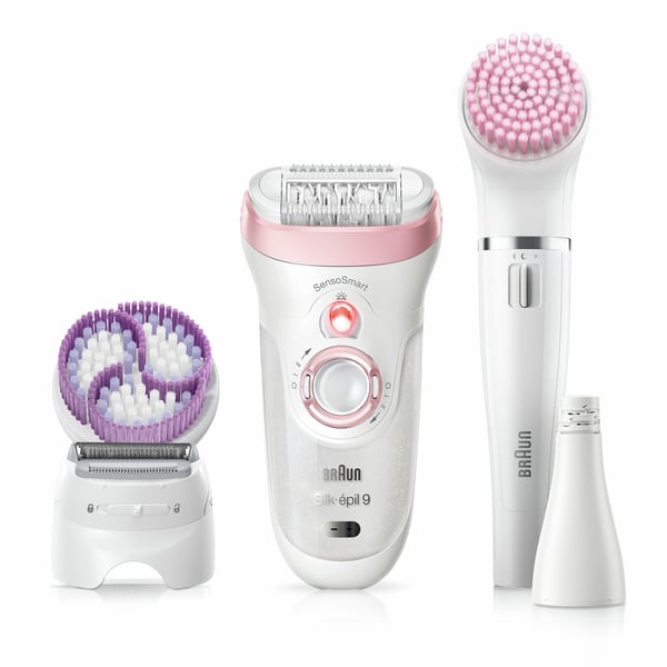 Braun Silk-épil 9 81683683 hårfjerner 40 pincetter Hvid, Lyserød