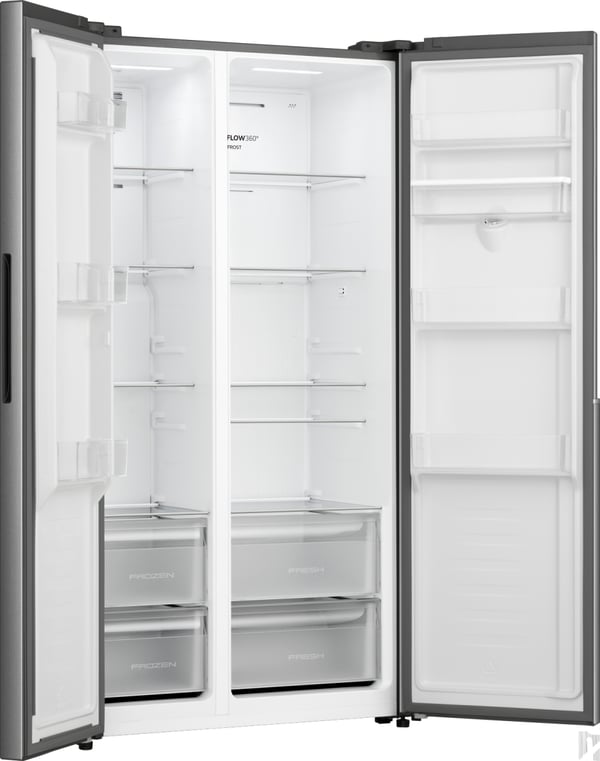 Gorenje NRS917E41XWD Kombinerad kyl/frys side-by-side Fristående 541 l Grå