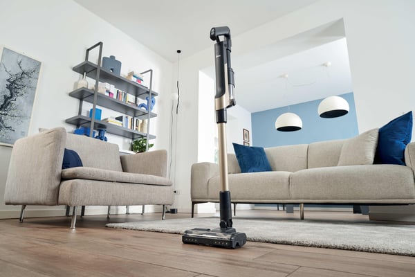 Hoover HF210PP 011 2-i-1 stangstøvsuger Batteri Dry EPA Poseløs 1 L 165 W Sort, Guld