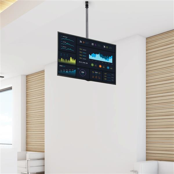 StarTech.com FPCEILPTBLP kyltin näyttökiinnike 190,5 cm (75") Musta
