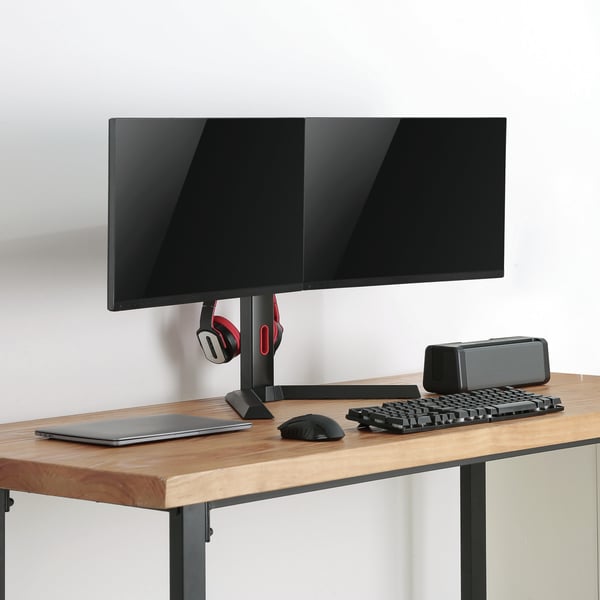 TooQ DB1402TN-B skærmbeslag og -stativer 68,6 cm (27") Skrivebord Sort, Rød