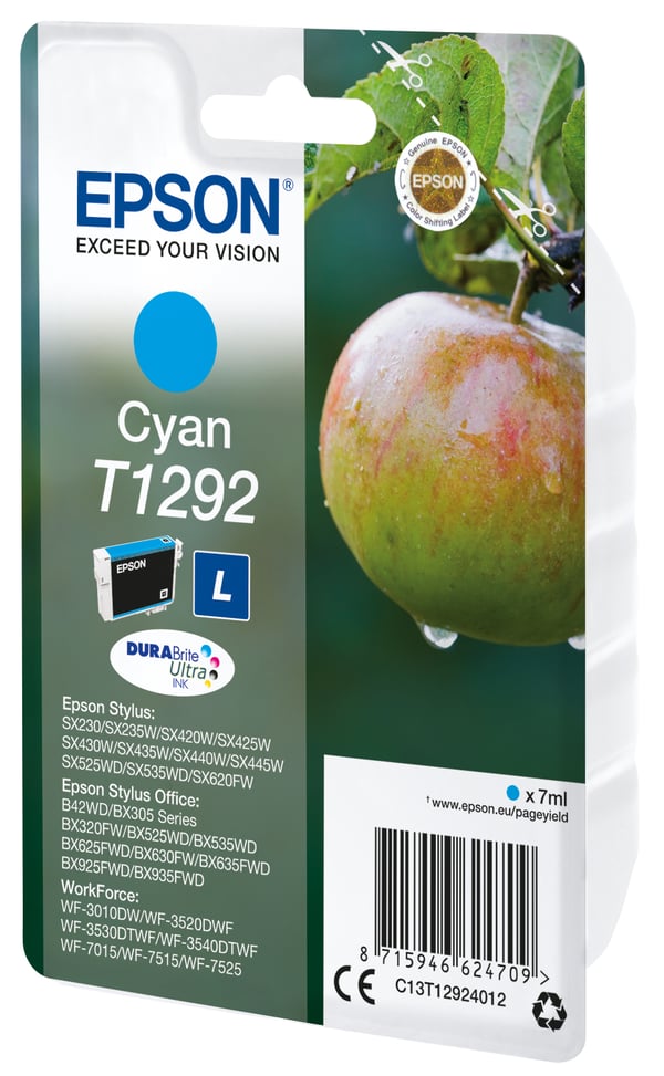 Epson T1292 Omena DURABrite Ultra, yksittäispakkaus, syaani muste