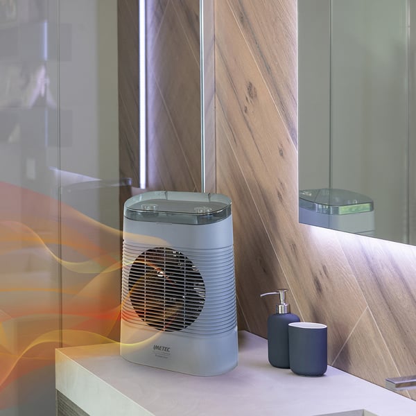Imetec Silent Power Protection Indendørs Blå 2200 W Blæser med elektrisk områdevarmer