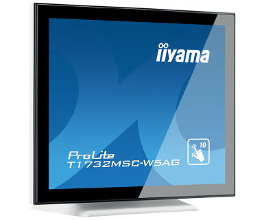 iiyama ProLite T1732MSC-W5AG platta pc-skärmar 43,2 cm (17") 1280 x 1024 pixlar LED Pekskärm Vit