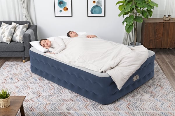 Bestway 6716P ilmapatja Kaksoispatja Sininen, Valkoinen