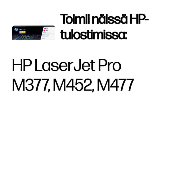 HP 410A, alkuperäinen magenta LaserJet-värikasetti