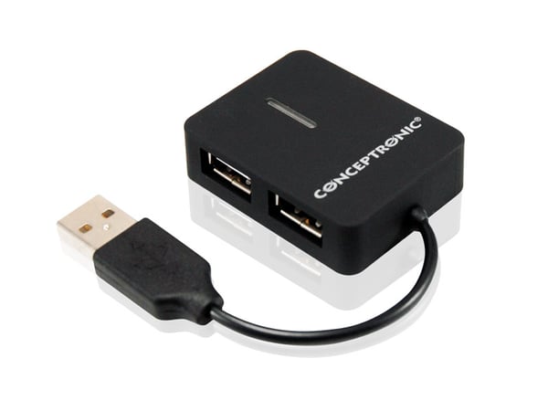 Conceptronic C4PUSB2 gränssnittshubbar 480 Mbit/s