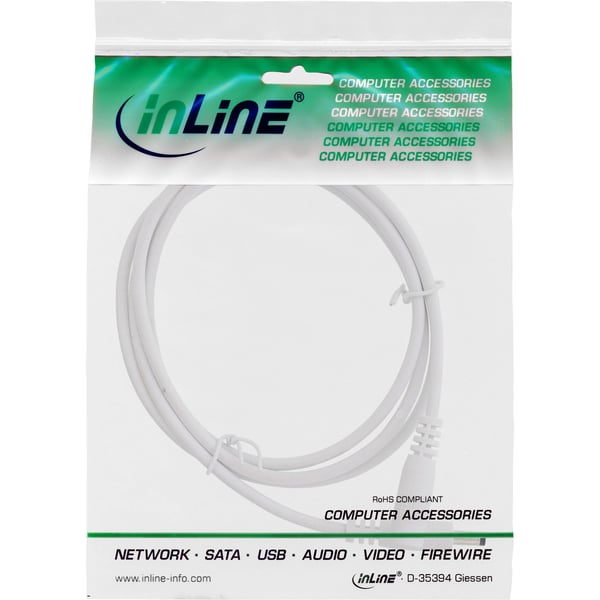 InLine 26805D el-ledning Hvid 5 m EIAJ-02 (4.0 mm, 1.7 mm)