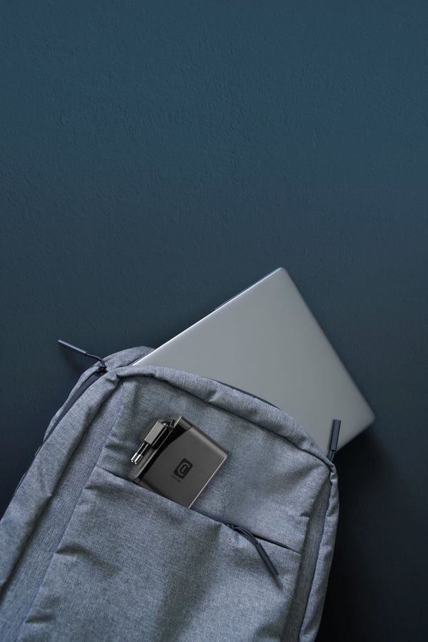 Cellularline PowerView IQ Kannettava tietokone, Universaali Musta AC Pikalataus Sisätila