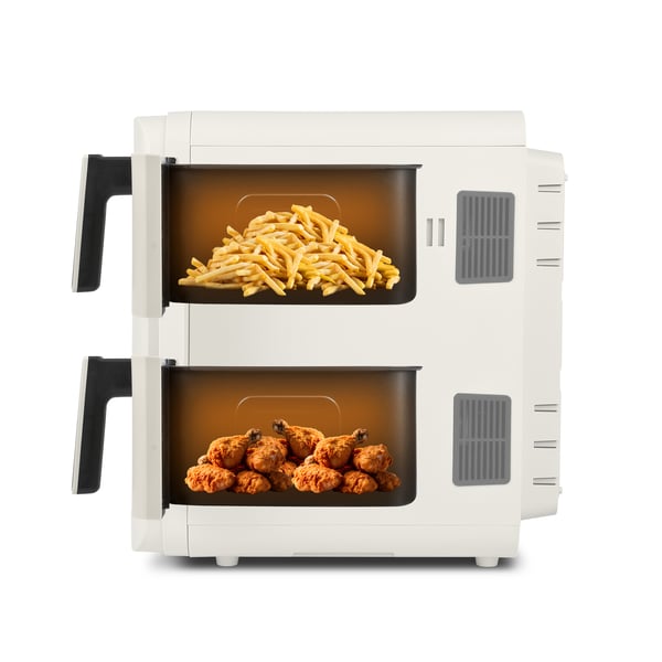 Girmi FG41 Kaksois 9 L Erillinen 2400 W Kuumakiertoilmakypsennin Kerman väri