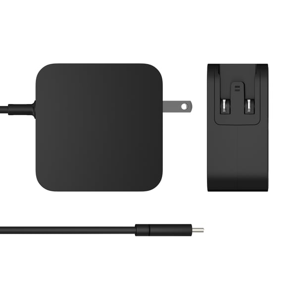 j5create 102W GaN 2-ports USB-C-oplader med strømforsyning (PD) og udskiftelige strømstik (vekselstrøm/AC)