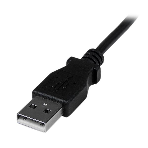 StarTech.com USBAMB2MD USB-kablar USB 2.0 2 m USB A Mini-USB B 0,48 Gbit/s Svart