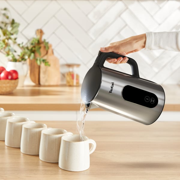 Tefal Selection KI871DE0 vedenkeitin 1,7 L 1500 W Musta, Ruostumaton teräs