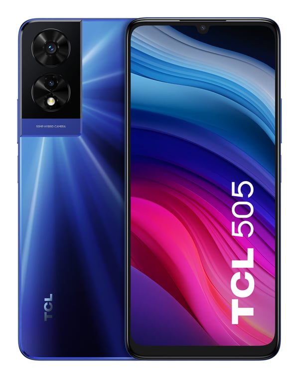 TCL 505 17,1 cm (6.75") Dual SIM Android 14 4G USB Type-C 4 GB 128 GB 5010 mAh Blå