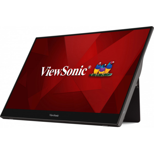 Viewsonic TD1655 platta pc-skärmar 39,6 cm (15.6") 1920 x 1080 pixlar Full HD LED Pekskärm Flera användare Svart, Silver