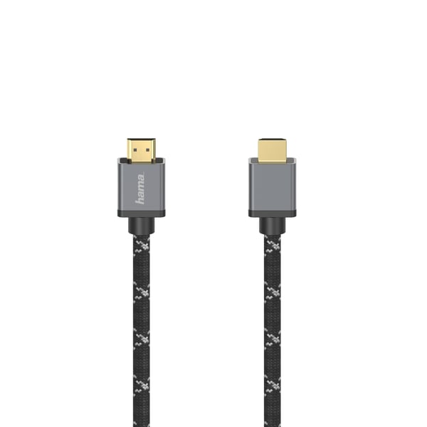 Hama 00205238 HDMI-kabel 1 m HDMI Type A (Standard) Sort, Grå