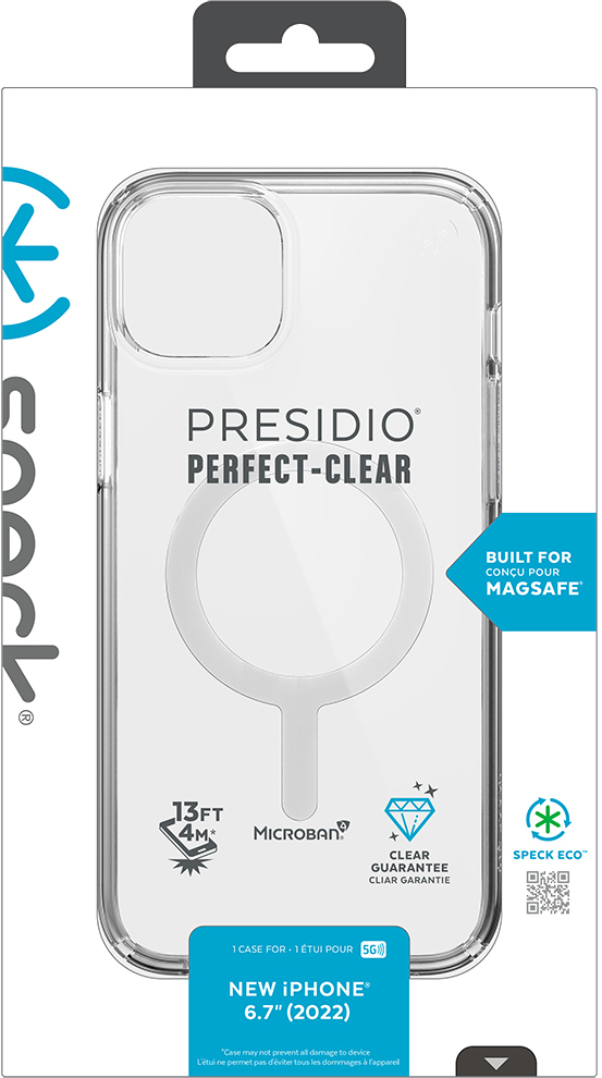 Speck Presidio Perfect Clear mobiltelefonfodral 17 cm (6.7") Mobilskal Transparent