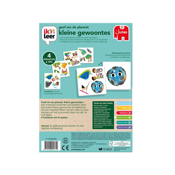 Jumbo Take care of the planet Little actions BNL Lautapeli Opettavainen