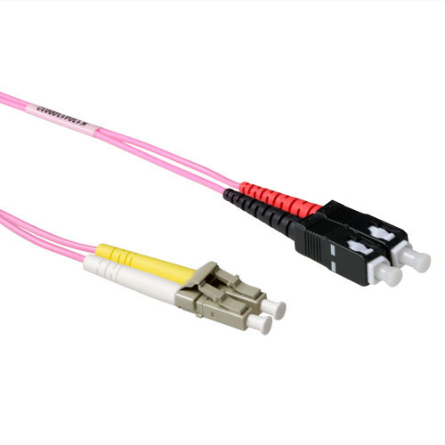 ACT RL8707 InfiniBand och fiberoptisk kabel 7 m 2x LC 2x SC Svart, Grå, Violett