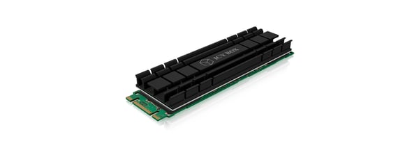 ICY BOX IB-M2HS-701 M.2 NVMe SSD Jäähdytyslevy/jäähdytin Musta 1 kpl