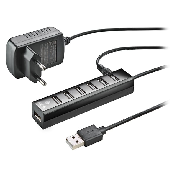 NGS IHUB7 TINY USB 2.0 480 Mbit/s Svart