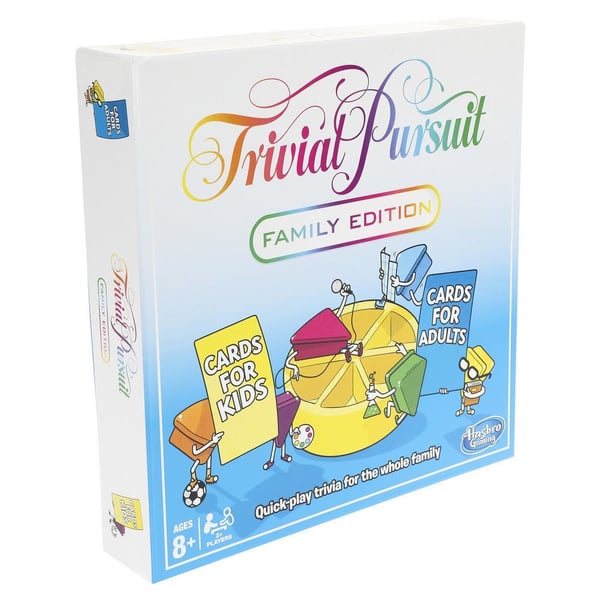 Hasbro Gaming Trivial Pursuit Family Edition Brädspel Frågespel