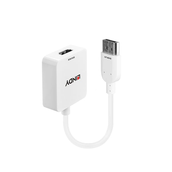 Lindy 38146 videokabel adapter HDMI Type A (Standard) DisplayPort Hvid Lindy 38146 videokabel adapter HDMI Type A (Standard) DisplayPort Hvid