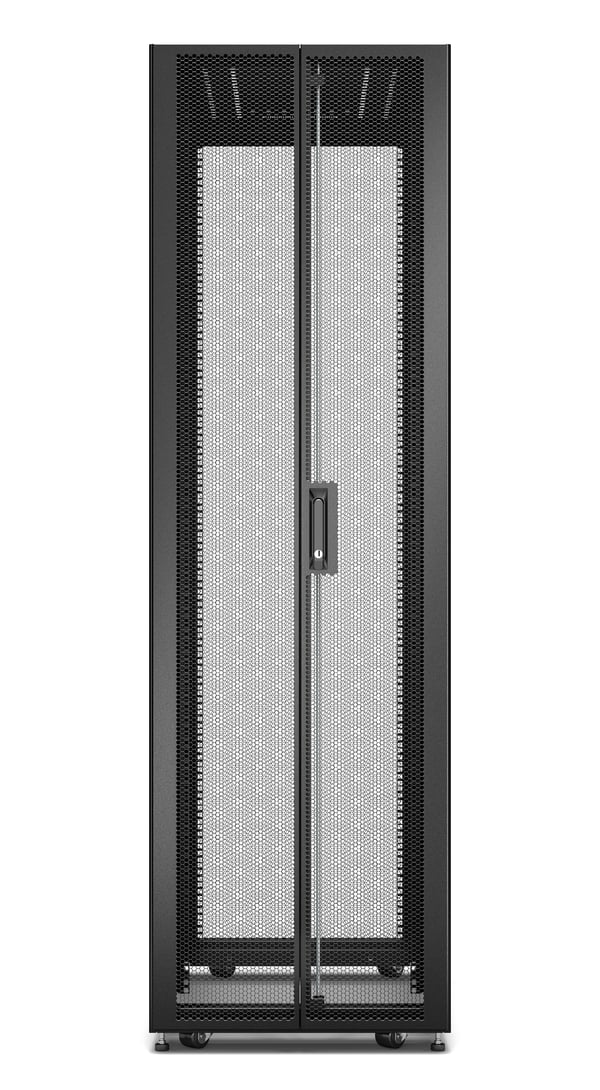 APC Easy Rack 600mm/42U/1000mm , with Roof, Side panel Fritstående reol Sort