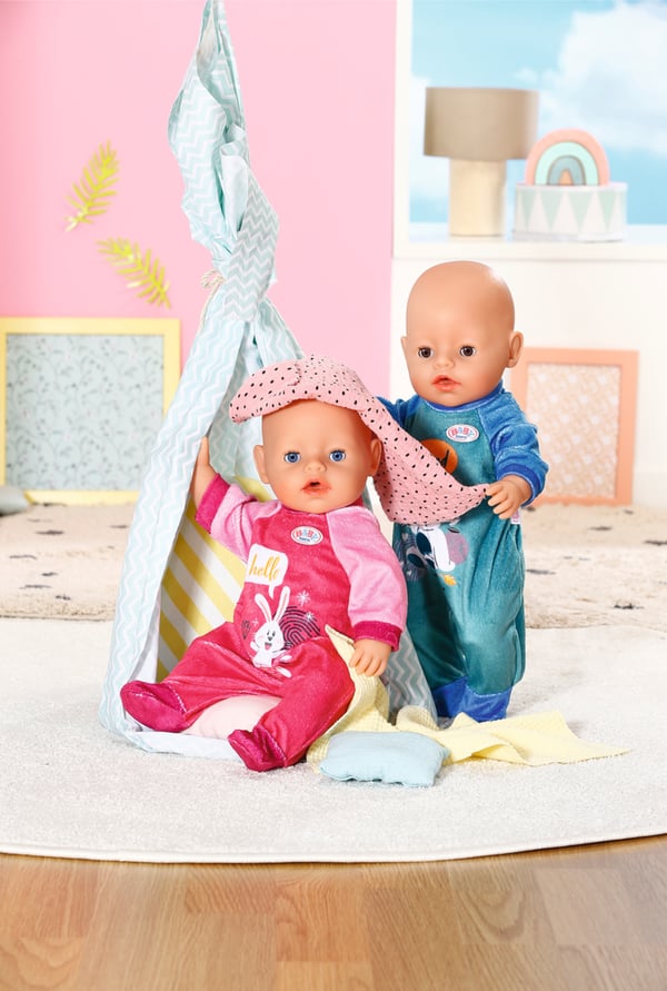 BABY born Romper Blue Dukkesparkedragt