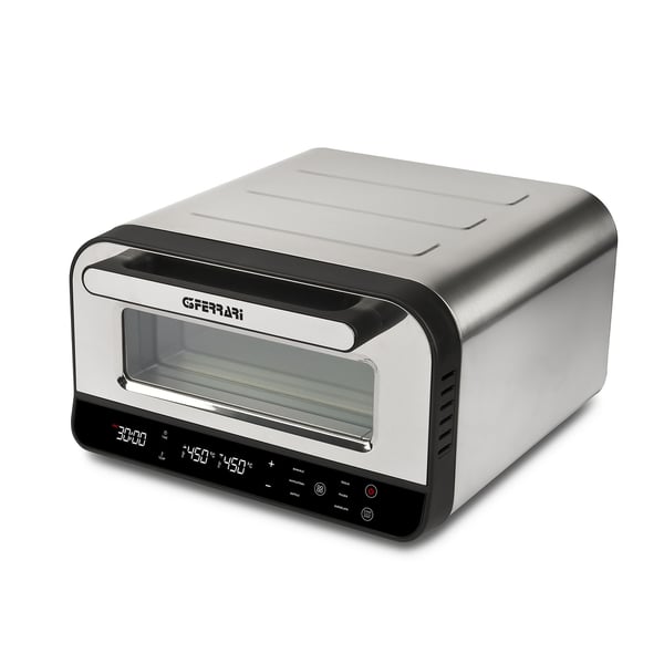 G3 Ferrari Pizza Pro 2 minuti pizzajärn och pizzaugn 1 pizza/pizzor 1850 W Svart, Silver