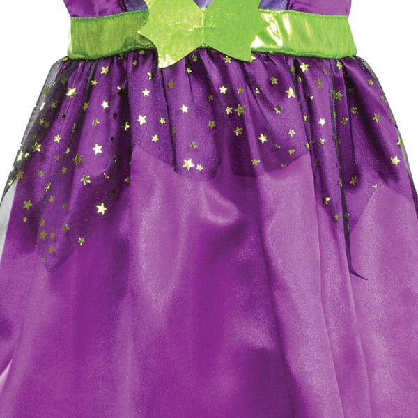 Disguise Spooky Witch Smart kjole Barn Hunstik Halloween