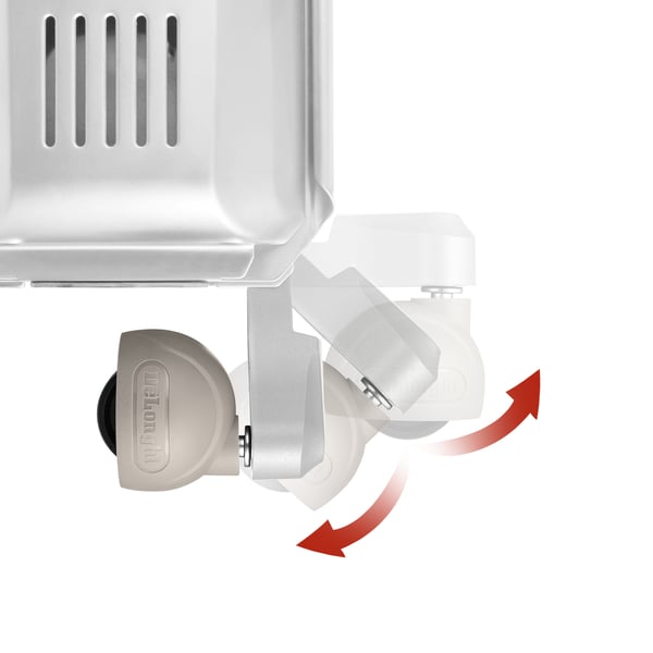De’Longhi V550918T.WB inomhus Vit 1800 W Elektrisk oljevärmare