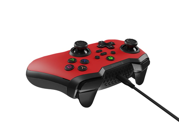 GENESIS Mangan 300 Red Röd USB Spelplatta Analog / Digital Android, Nintendo Switch, PC