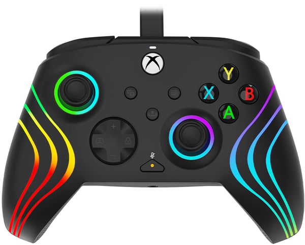 PDP Afterglow Wave Svart USB Spelplatta PC, Xbox One, Xbox Series S, Xbox Series X