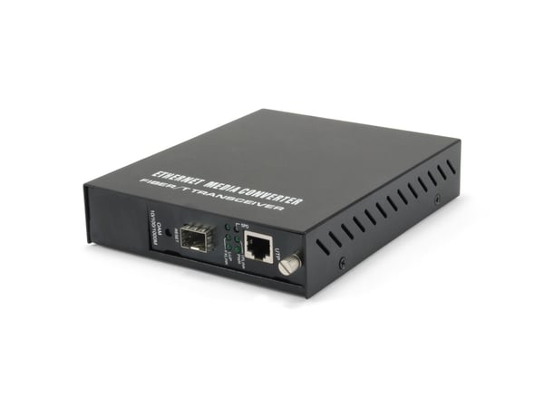 LevelOne GVM-1000 verkon mediamuunnin 1000 Mbit/s Musta