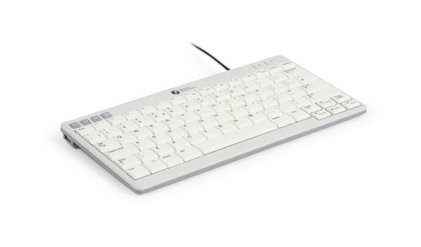 BakkerElkhuizen UltraBoard 950 V2 tastatur Kontor USB QWERTY US engelsk Mørkegrå, Lys grå