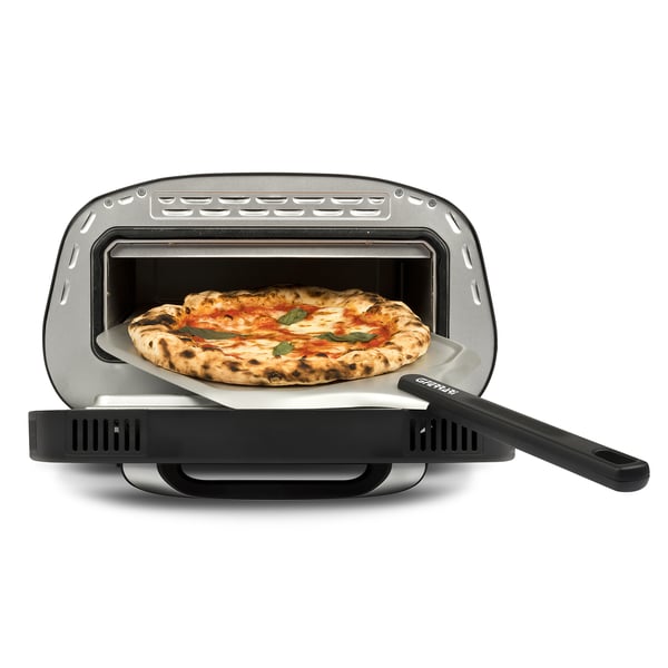 G3 Ferrari Pronto Pizza 2 minuti pitsan valmistaja & uuni 1 pitsa(a) 1700 W Musta, Hopea