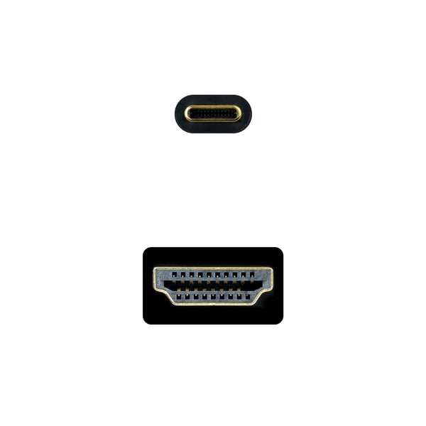 Nanocable 10.15.5133 videokabeladapter 3 m USB Type-C HDMI Typ A (standard) Svart