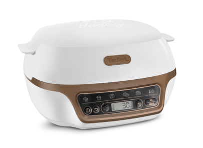 Tefal Cake Factory + Cupcake-maskin 1100 W Guld, Vit