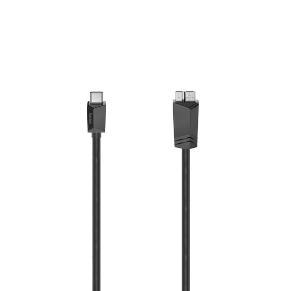 Hama 00200654 USB-kabel USB 3.2 Gen 1 (3.1 Gen 1) 0,25 m USB C Micro-USB A 5 Gbit/sek. Sort