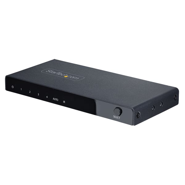 StarTech.com 8K HDMI-switch med 4 portar, HDMI 2.1-switcher 4K 120 Hz HDR10+, 8K 60 Hz UHD, HDMI-switch 4 in 1 ut, automatisk/manuell källväxling, strömadapter och fjärrkontroll ingår StarTech.com 8K HDMI-switch med 4 portar, HDMI 2.1-switcher 4K 120 Hz HDR10+, 8K 60 Hz UHD, HDMI-switch 4 in 1 ut, automatisk/manuell källväxling, strömadapter och fjärrkontroll ingår